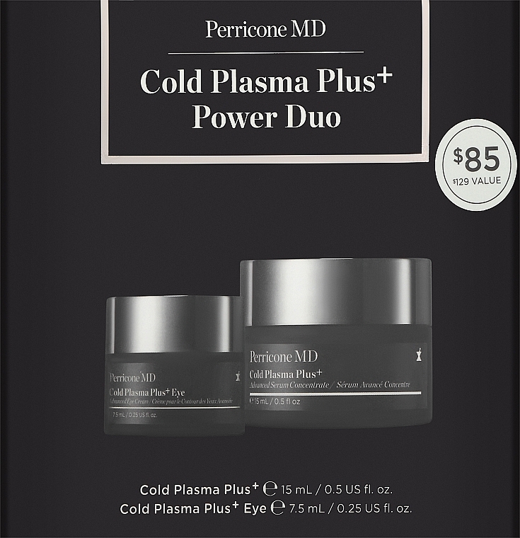 Набор - Perricone MD Cold Plasma Plus+ Power Duo (f/ser/15ml + eye/cr/7.5ml) — фото N1