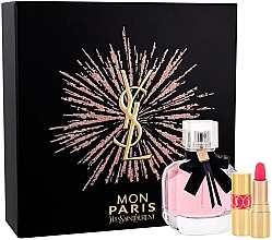 Духи, Парфюмерия, косметика Yves Saint Laurent Mon Paris - Набор (edp/50ml + lipstick/1.4ml)