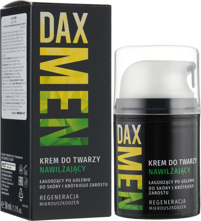 Зволожувальний матувальний крем для чоловіків - DAX Men
