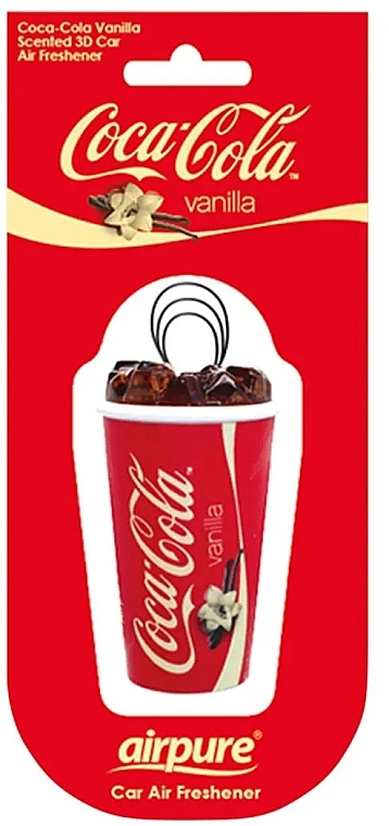 Освежитель воздуха для автомобиля "Кока-кола ваниль" - Airpure Car Air Freshener Coca-Cola 3D Vanilla — фото N1