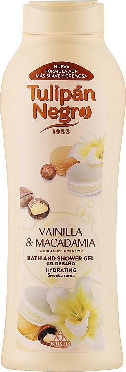 Гель для душу "Ваніль і макадамія" - Tulipan Negro Vanilla & Macadamia Shower Gel — фото N1