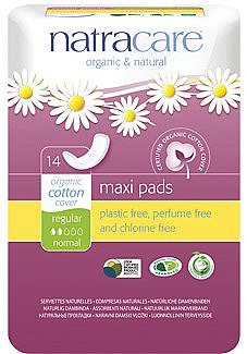 Прокладки, 14 шт - Natracare Regular Natural Maxi Pads — фото N1