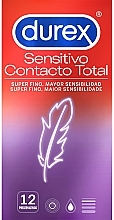 Презервативи, 12 шт. - Durex Sensitive Total Contact — фото N1