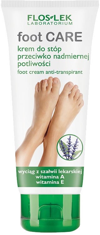 Крем-антиперспирант для ног - Floslek Foot Cream-Antitranspirant — фото N1