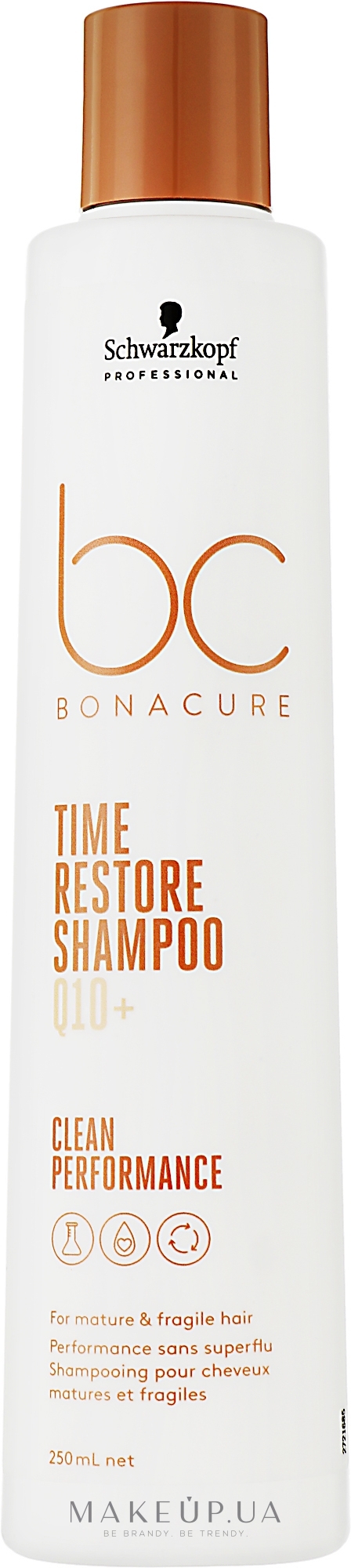 Шампунь для волосся - Schwarzkopf Professional Bonacure Time Restore Shampoo Q10+ — фото 250ml