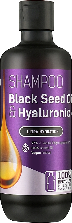Шампунь для волосся "Black Seed Oil & Hyaluronic Acid" - Bio Naturell Shampoo