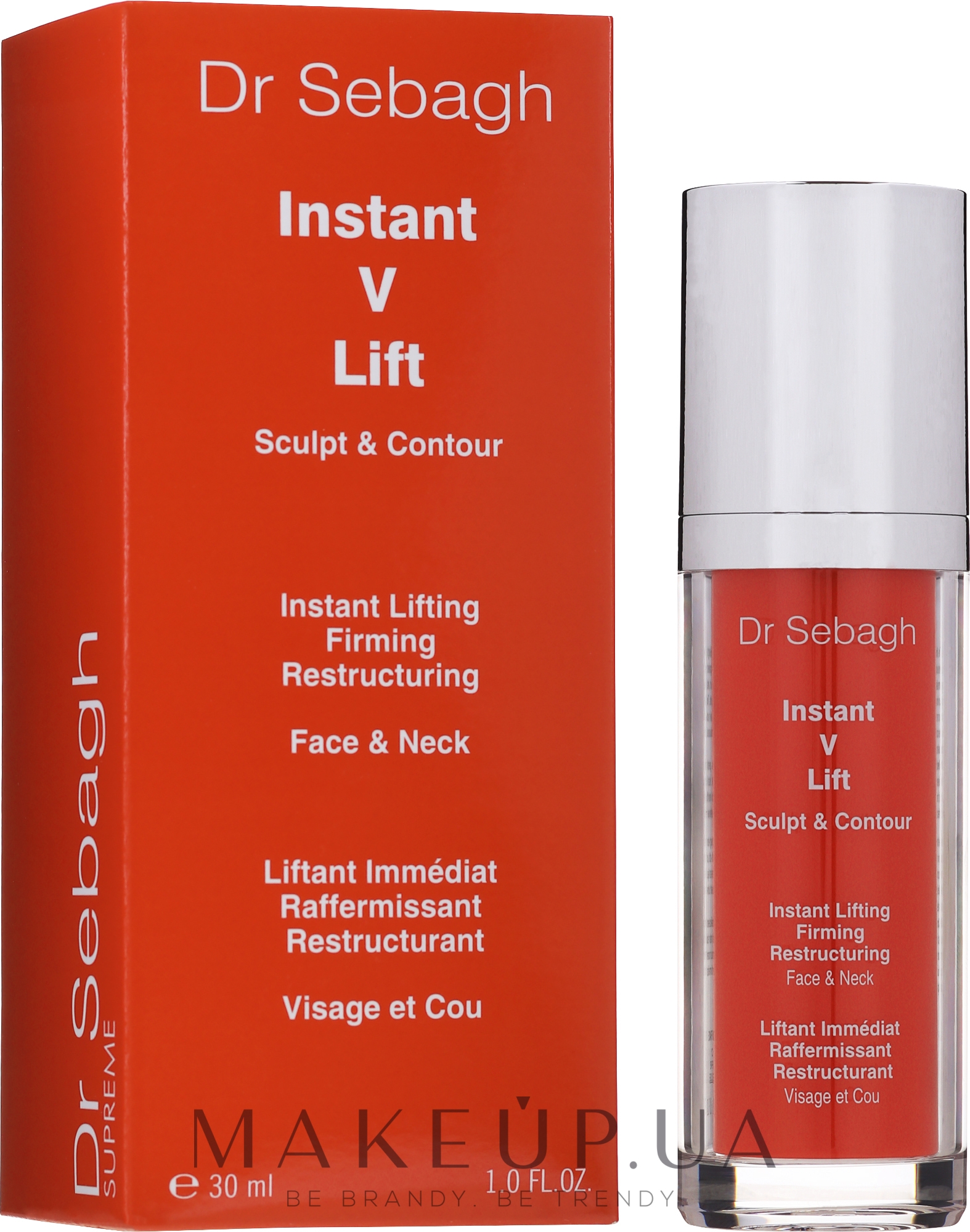 Сироватка миттєвий ліфтинг для обличчя і шиї - Dr. Sebagh Supreme Instant V Lift — фото 30ml
