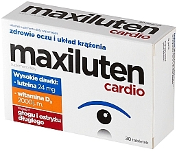 Парфумерія, косметика Дієтична добавка в таблетках - Aflofarm Maxiluten Cardio