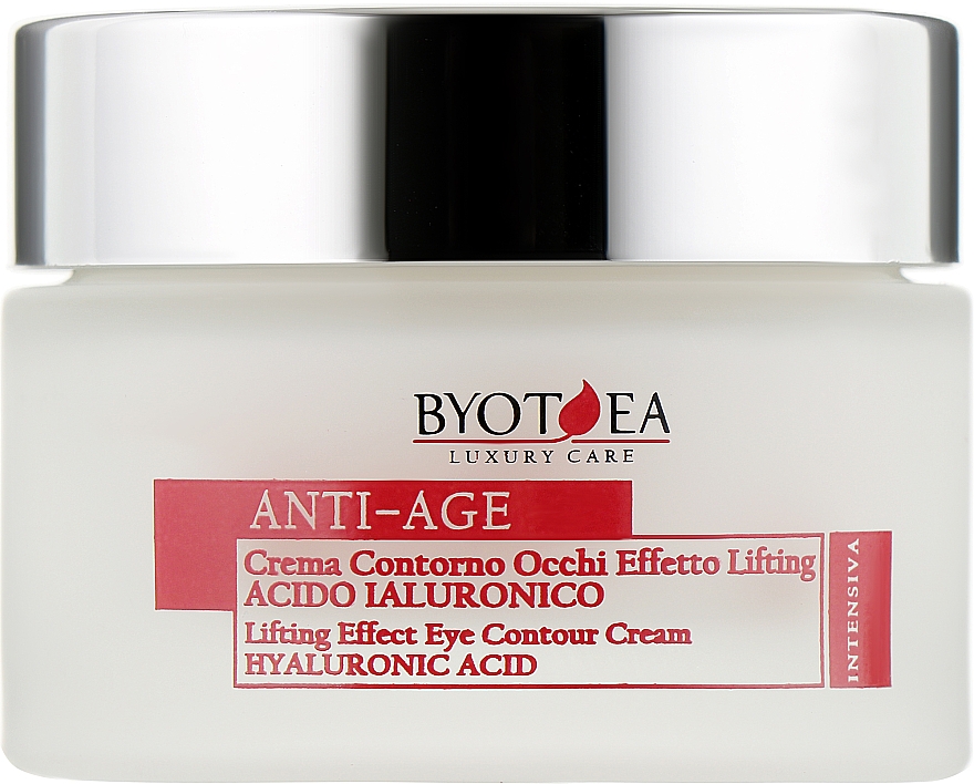 Крем з ліфтинг-ефектом - Byothea Anti-Age Eye Contour Cream Hyaluronic Acid