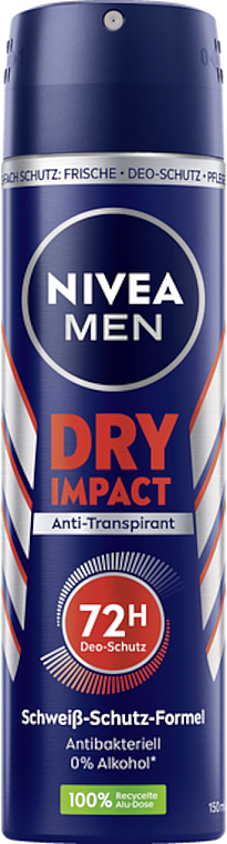 Дезодорант - NIVEA MEN Dry Impact Anti-Transpirant 72H — фото N1