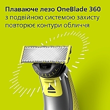 Сменные лезвия с насадками для тела - Philips OneBlade 360 QP624/50  — фото N2