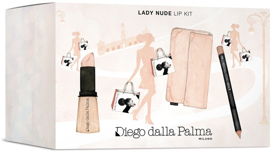 Diego Dalla Palma Lady Nude Lip Kit (lipstick/3/5g + lip/pencil/1.5g + bag) - Diego Dalla Palma Lady Nude Lip Kit (lipstick/3/5g + lip/pencil/1.5g + bag) — фото N1