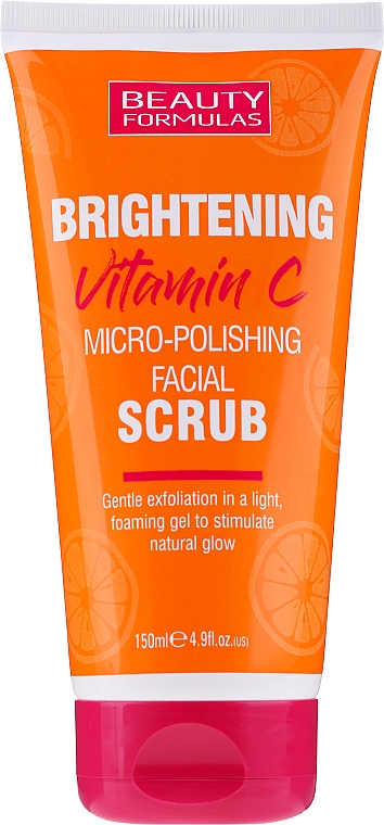 Очищающий скраб для лица - Beauty Formulas Brightening Vitamin C Micro-Polishing Facial Scrub  — фото N1
