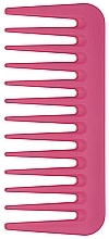 Парфумерія, косметика Гребінь 82871 із широкими зубцями, рожевий - Janeke Mini Supercomb Wide Teeth Pink Fluo