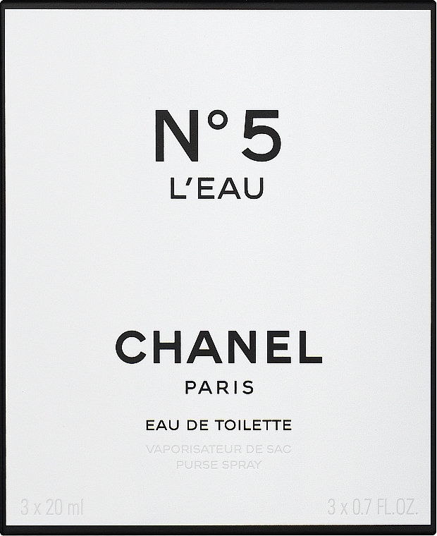 Chanel N5 L'Eau - Туалетная вода (3х20ml) (сменный блок) — фото N1
