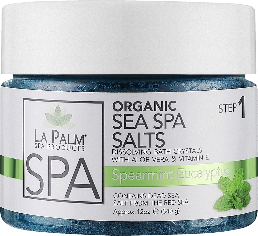 Соль для рук и ног с морскими минералами "Мята и эвкалипт" - La Palm Sea SPA Spearmint Eucalyptus — фото N1