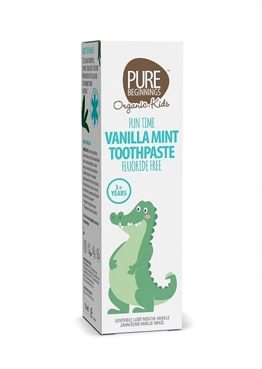 Дитяча зубна паста "Ваніль-м'ята" - Pure Beginnings Vanilla Mint Toothpaste — фото N3