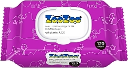 Вологі серветки для рук та тіла "Вітаміни" з клапаном - ZooZoo — фото N1