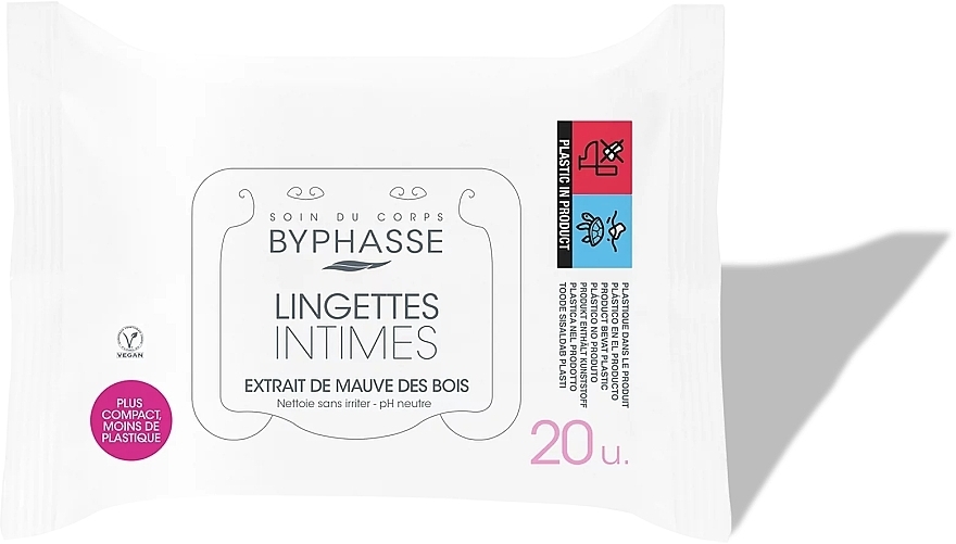 Серветки для інтимної гігієни - Byphasse Intimate Wipes For Sensitive Skin — фото N1