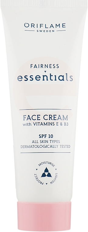 Осветляющий крем для лица с SPF 10 - Oriflame Fairness Essentials Face Cream