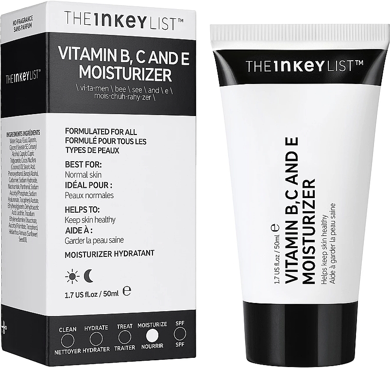 Увлажняющий крем с витаминами B, C и E - The Inkey List Vitamin B, C and E Moisturizer — фото N2