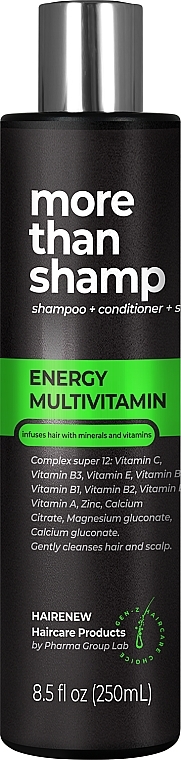 Шампунь для волосся "Енергія мультивітамінів" - Hairenew Energy Multivitamin Shampoo