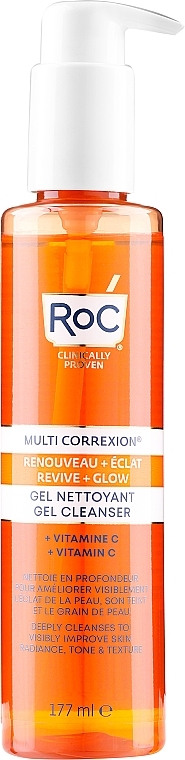 Очищувальний гель для обличчя - RoC Multi Correxion Revive + Glow Gel Cleanser — фото N1