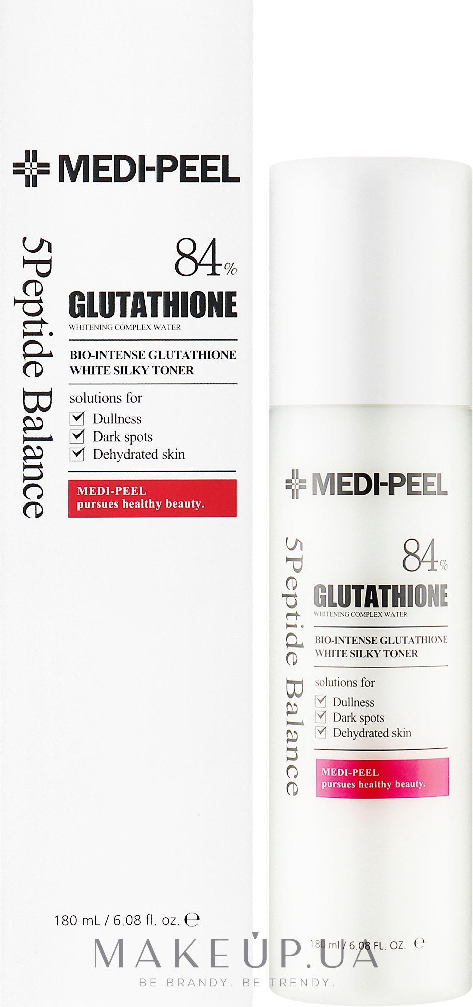 Освітлювальний тонер для обличчя з глутатіоном - Medi Peel Bio Intense Glutathione White Silky Toner — фото 180ml