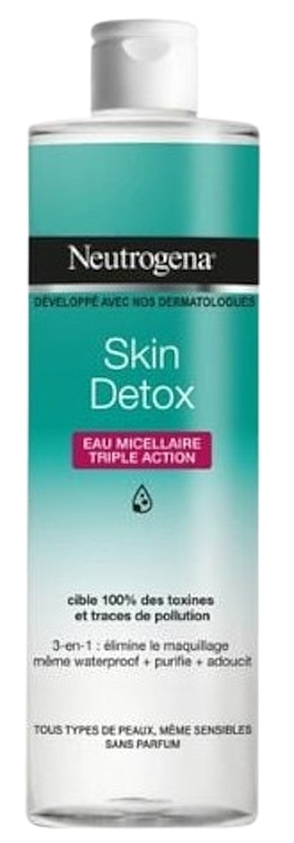 Мицеллярная вода - Neutrogena Skin Detox EAU Micellaire Triple Action  — фото N1