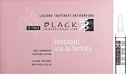 Духи, Парфюмерия, косметика УЦЕНКА Лосьон против перхоти в ампулах - Black Professional Line Anti-Dandruff Hair Lotion *