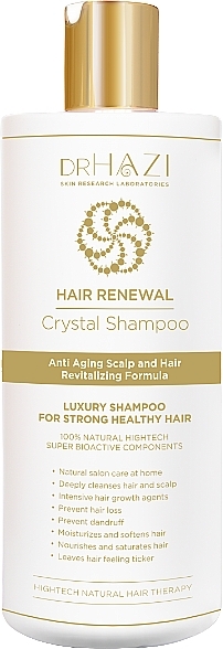 Обновляющий шампунь для волос - Dr.Hazi Renewal Crystal Hair Shampoo — фото N1