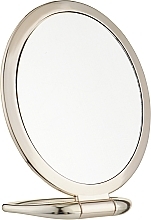 Хромированное настольное зеркало овальное, бежевое - Puffic Fashion — фото N1