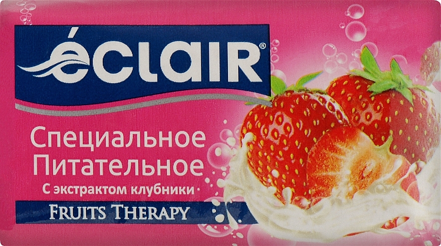 Мыло туалетное "Специальное питание с экстрактом клубники" - Eclair Fruits Therapy — фото N1