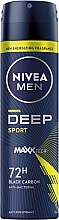 Духи, Парфюмерия, косметика Антиперспирант-спрей для мужчин - NIVEA MEN Deep Sport
