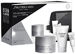 Парфумерія, косметика Набір - Shiseido Men Total Age-Defense Program Set (cr/50ml + foam/30ml + eye/cr/3ml + bag)