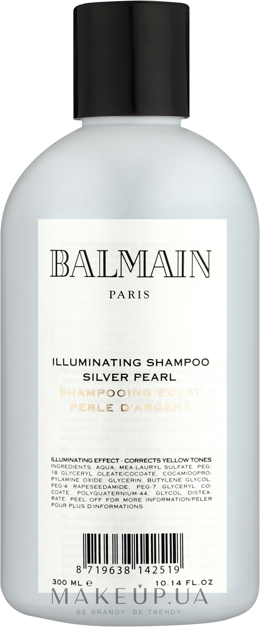 Шампунь для светлых и седых волос - Balmain Paris Hair Couture Illuminating Shampoo Silver Pearl — фото 300ml