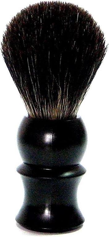 Помазок для гоління з ворсом борсука, пластик, чорний матовий - Golddachs Pure Badger Plastic Black Matt — фото N1