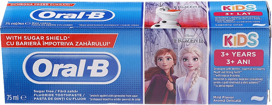 Дитяча зубна паста "Холодне серце II" - Oral-B Junior Frozen II Toothpaste — фото N1