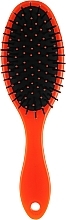 Щетка для волос массажная, С0258-1, оранжевая с черным - Rapira — фото N1
