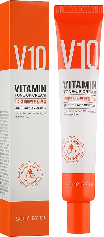 Осветляющий крем для лица с 10 витаминами - Some By Mi V10 Vitamin Tone-Up Cream