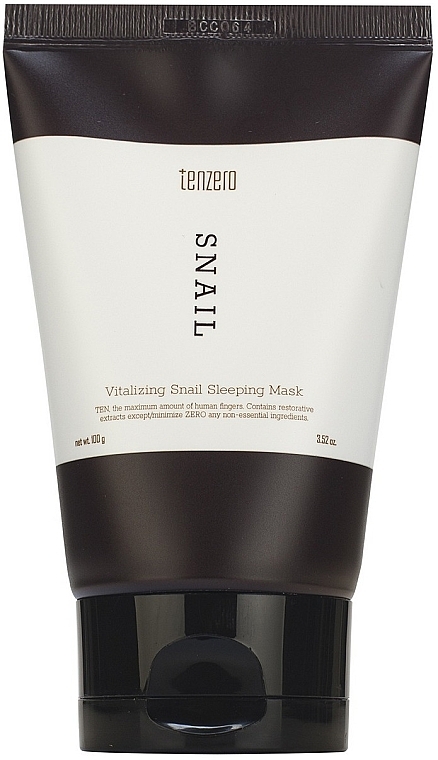 Нічна антивікова маска з муцином равлика - Tenzero Snail Vitalizing Snail Sleeping Mask — фото N1