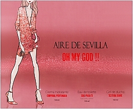 Парфумерія, косметика Instituto Espanol Aire de Sevilla Oh My God !! - Набір (edt/150ml + sh/gel/150ml + b/cr/150ml)