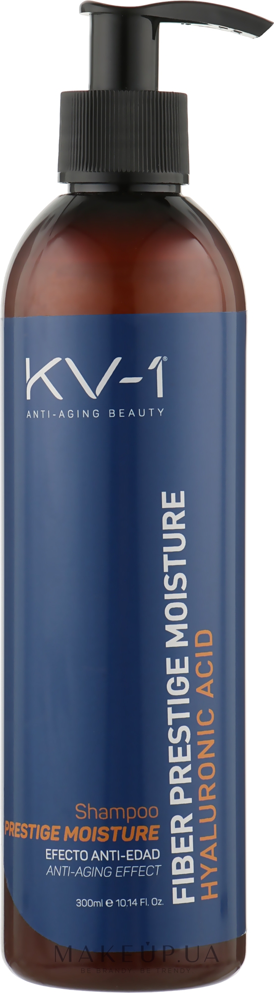 Шампунь с экстрактом меда, пантенолом и гиалуроновой кислотой - KV-1 Fiber Prestige Moisture Shampoo — фото 300ml