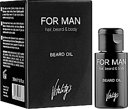 Масло для бороды - Vitality's For Man Beard Oil — фото N2