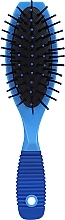 Овальная щетка для волос, 17,5 см, голубая - Ampli — фото N1