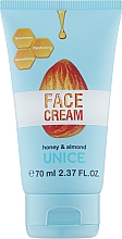 Парфумерія, косметика Крем для обличчя з прополісом і мигдалем - Unice Honey & Almond Face Cream