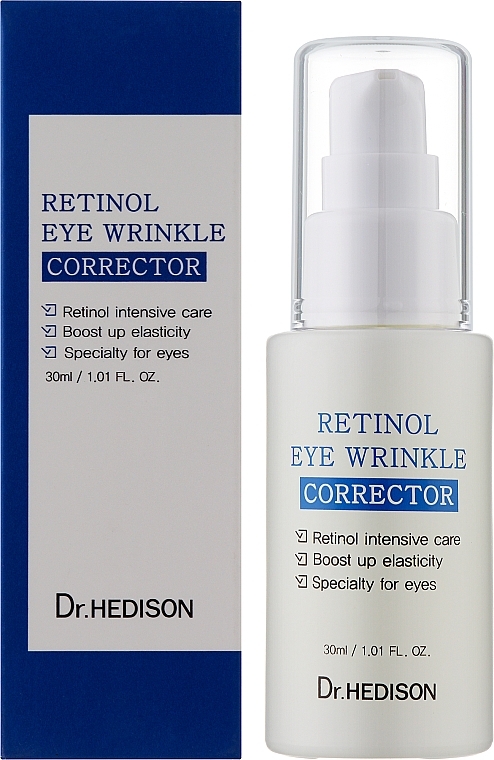 Сироватка проти зморщок навколо очей з ретинолом і пептидами - Dr.Hedison Retinol Eye Wrinkle Corrector — фото N2