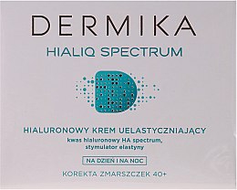 Гиалуроновый крем для повышения эластичности кожи 40+ - Dermika Hialiq Spectrum Hyaluronic Restoring Cream 40+ — фото N1