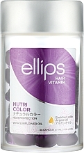 Парфумерія, косметика Вітаміни для волосся "Сяйво кольору" - Ellips Hair Vitamin Nutri Color With Triple Care