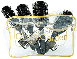 Духи, Парфюмерия, косметика Набор из 4 брашингов - Olivia Garden Ceramic+ Ion Black